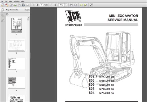 mini excavator jcb 804|jcb 804 construction equipment manual.